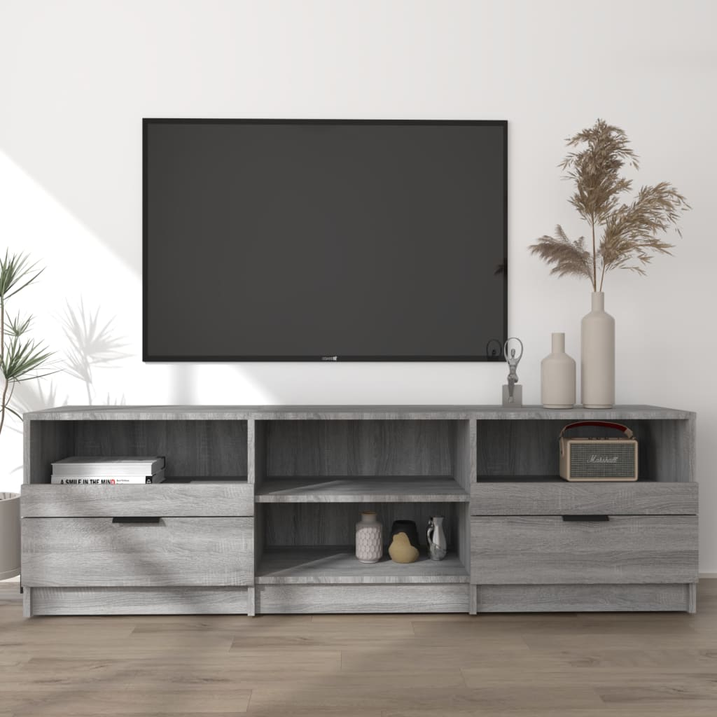 Mobile TV Grigio Sonoma 150x33,5x45 cm in Legno Ingegnerizzato - homemem39