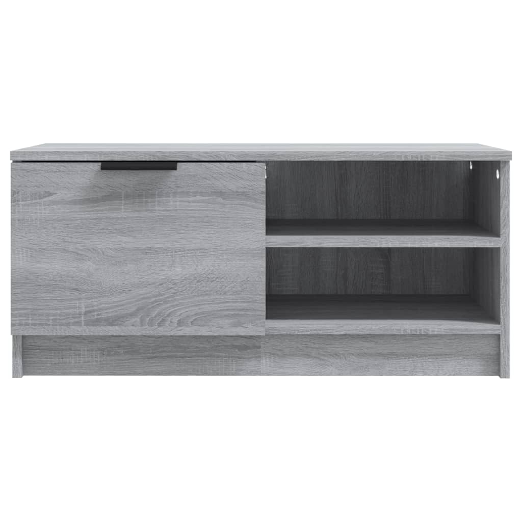 Mobile TV Grigio Sonoma 80x35x36,5 cm in Legno Multistrato - homemem39