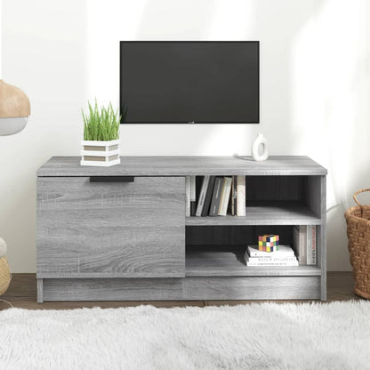 Mobile TV Grigio Sonoma 80x35x36,5 cm in Legno Multistrato - homemem39