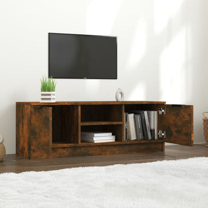 Mobile TV Rovere Fumo 102x35x36,5 cm in Legno Multistrato - homemem39