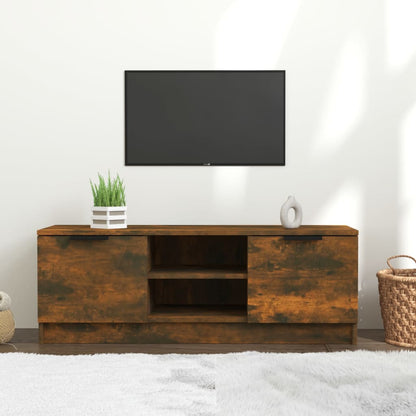 Mobile TV Rovere Fumo 102x35x36,5 cm in Legno Multistrato - homemem39