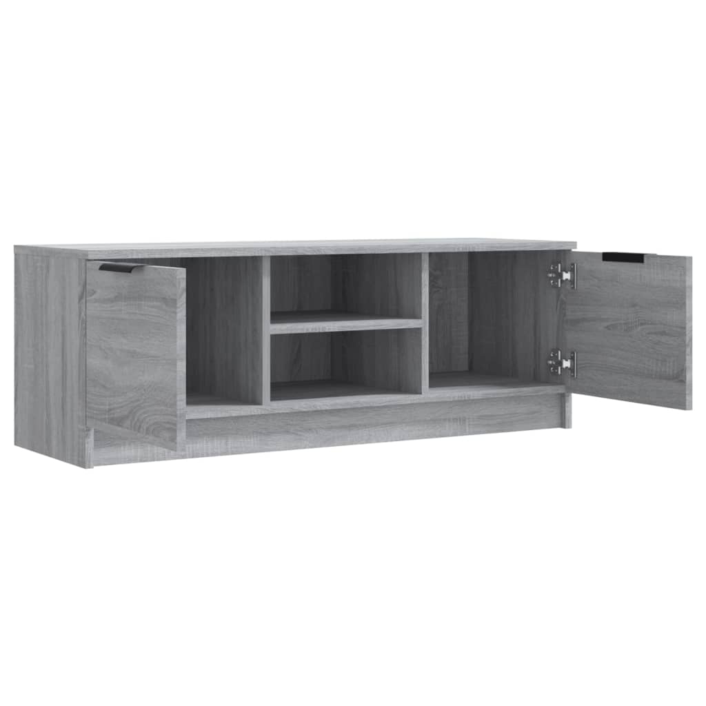 Mobile TV Grigio Sonoma 102x35x36,5 cm in Legno Multistrato - homemem39