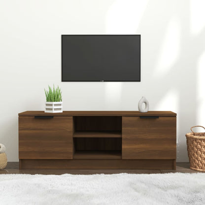 Mobile TV Marrone Rovere 102x35x36,5 cm in Legno Multistrato - homemem39