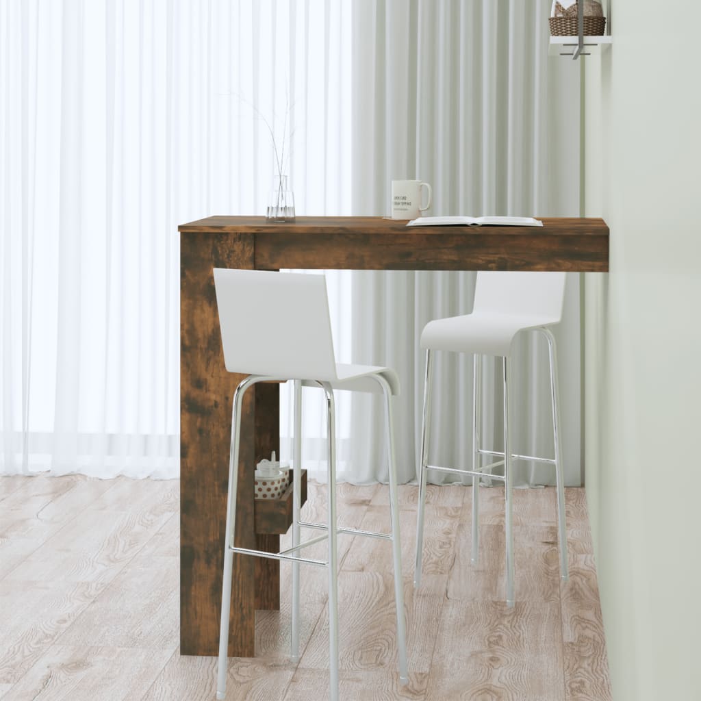 Bancone da Muro Rovere Fumo 102x45x103,5 cm Legno Multistrato - homemem39