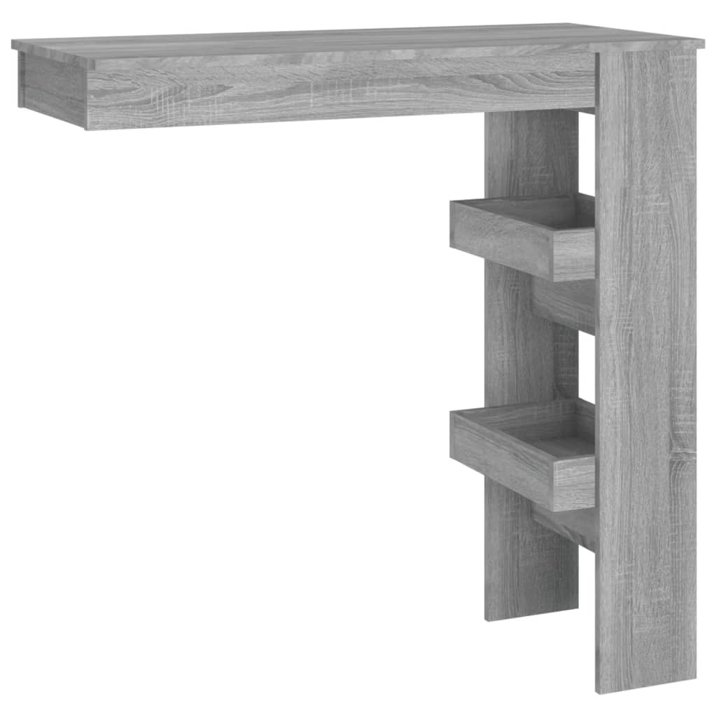 Bancone da Muro Grigio Sonoma 102x45x103,5 cm Legno Multistrato - homemem39