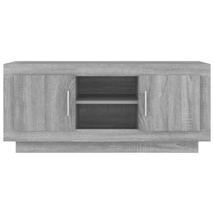 Mobile TV Grigio Sonoma 102x35x45 cm in Legno Multistrato - homemem39