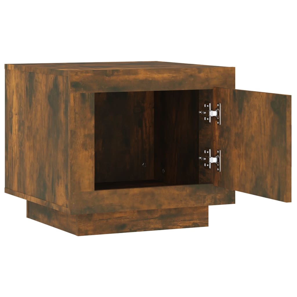 Tavolino da Salotto Rovere Fumo 51x50x45cm in Legno Multistrato - homemem39