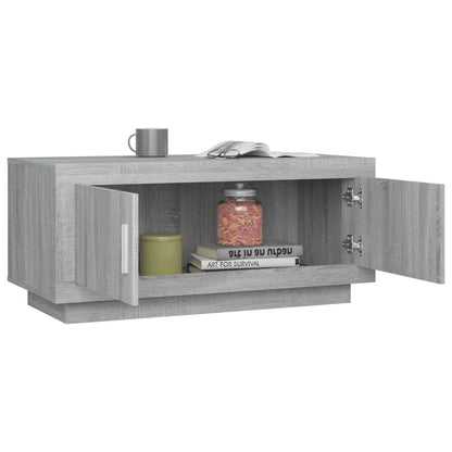 Tavolino da Salotto Grigio Sonoma 102x50x45cm Legno Multistrato - homemem39