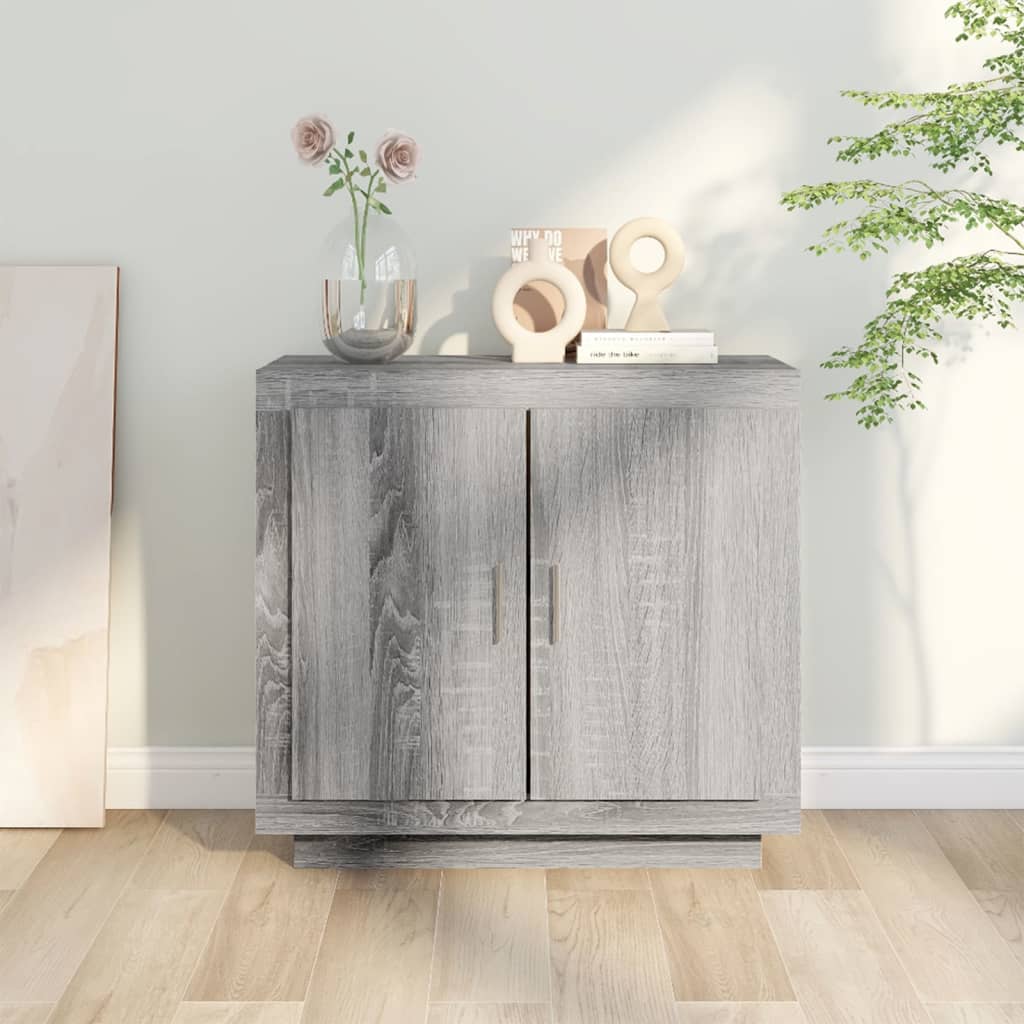 Credenza Grigio Sonoma 80x40x75 cm in Legno Multistrato - homemem39