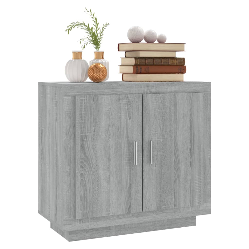 Credenza Grigio Sonoma 80x40x75 cm in Legno Multistrato - homemem39