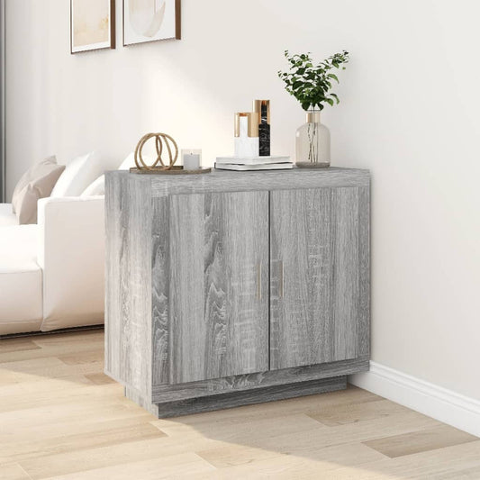 Credenza Grigio Sonoma 80x40x75 cm in Legno Multistrato - homemem39