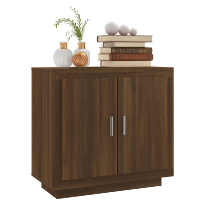 Credenza Rovere Marrone 80x40x75 cm in Legno Multistrato - homemem39