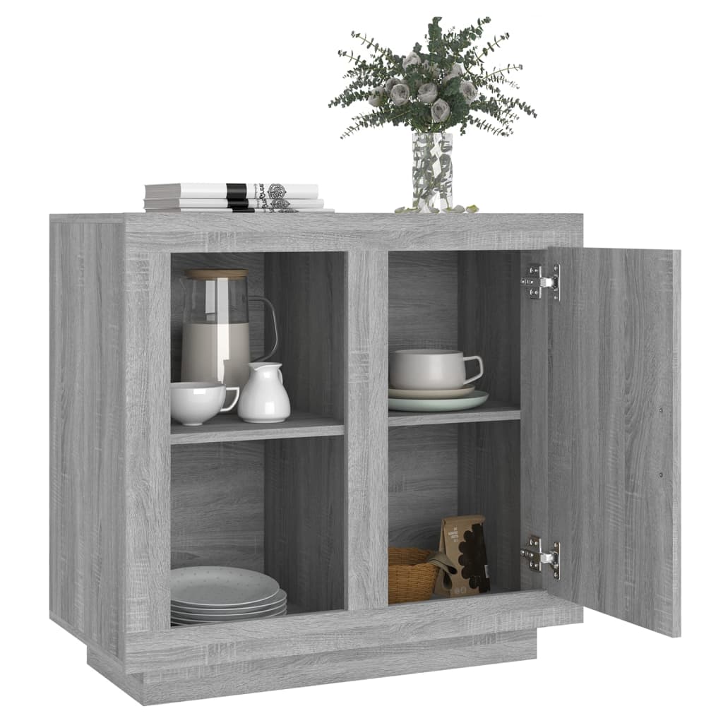 Credenza Grigio Sonoma 80x40x75 cm - homemem39