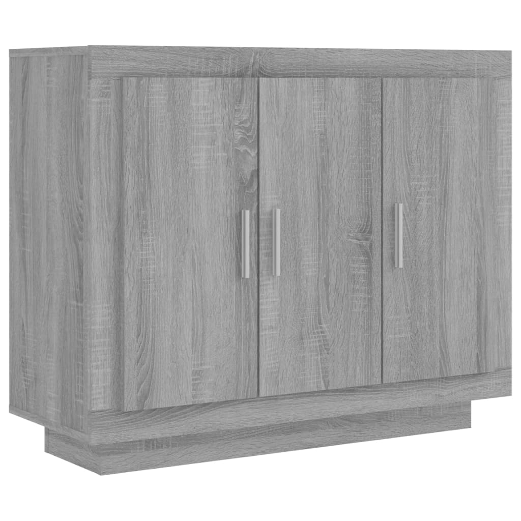 Credenza Grigio Sonoma 92x35x75 cm in Legno Multistrato - homemem39