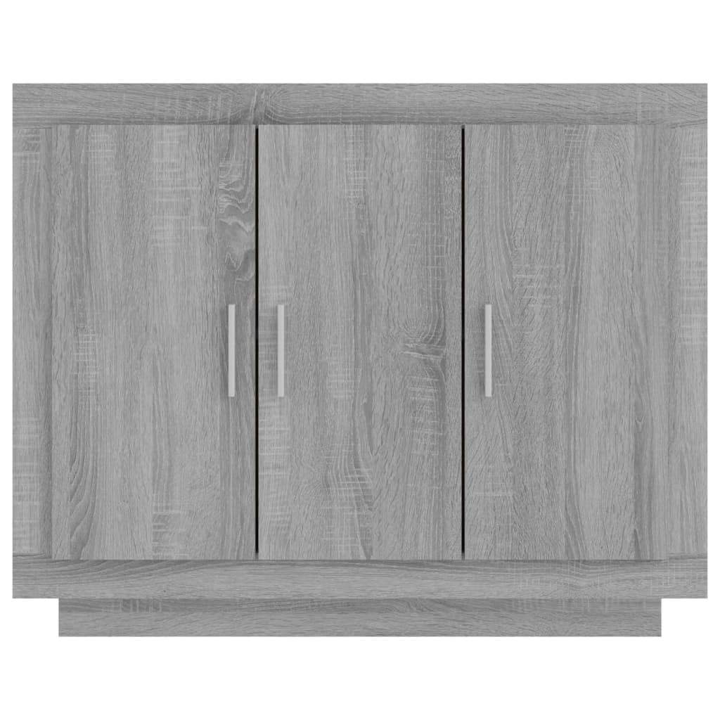 Credenza Grigio Sonoma 92x35x75 cm in Legno Multistrato - homemem39