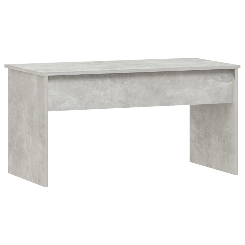 Tavolino Grigio Cemento 102x50,5x52,5 cm in Legno Multistrato - homemem39