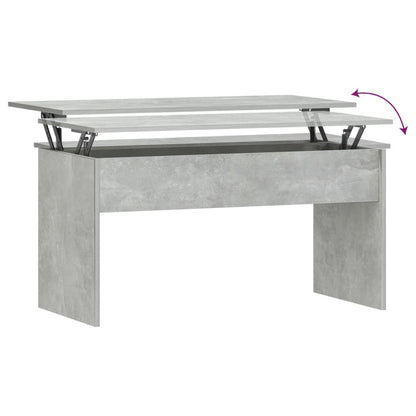 Tavolino Grigio Cemento 102x50,5x52,5 cm in Legno Multistrato - homemem39