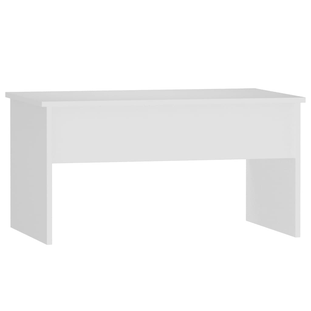 Tavolino da Salotto Bianco 80x50,5x41,5 cm Legno Multistrato - homemem39