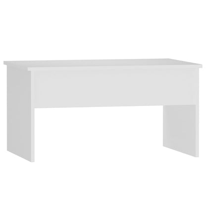 Tavolino da Salotto Bianco 80x50,5x41,5 cm Legno Multistrato - homemem39