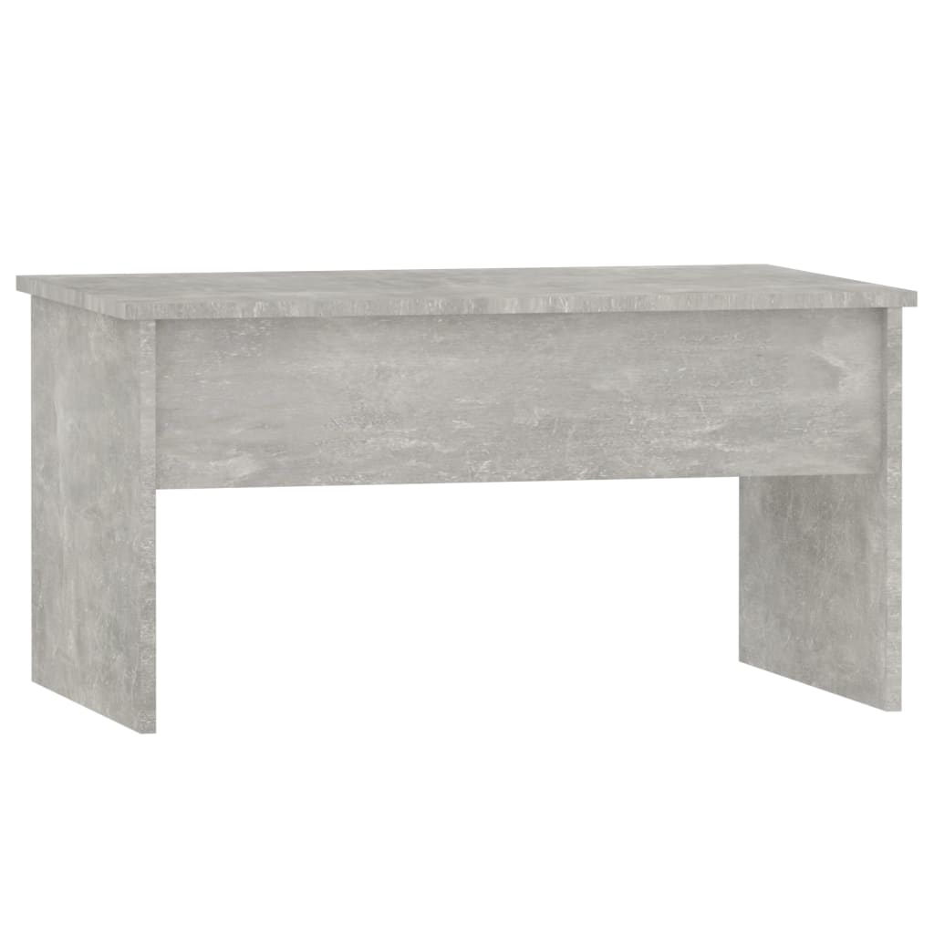 Tavolino Grigio Cemento 80x50,5x41,5 cm in Legno Multistrato - homemem39