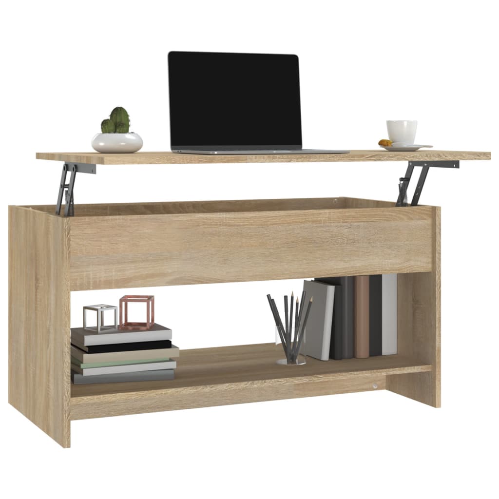 Tavolino Salotto Rovere Sonoma 102x50x52,5 cm Legno Multistrato - homemem39