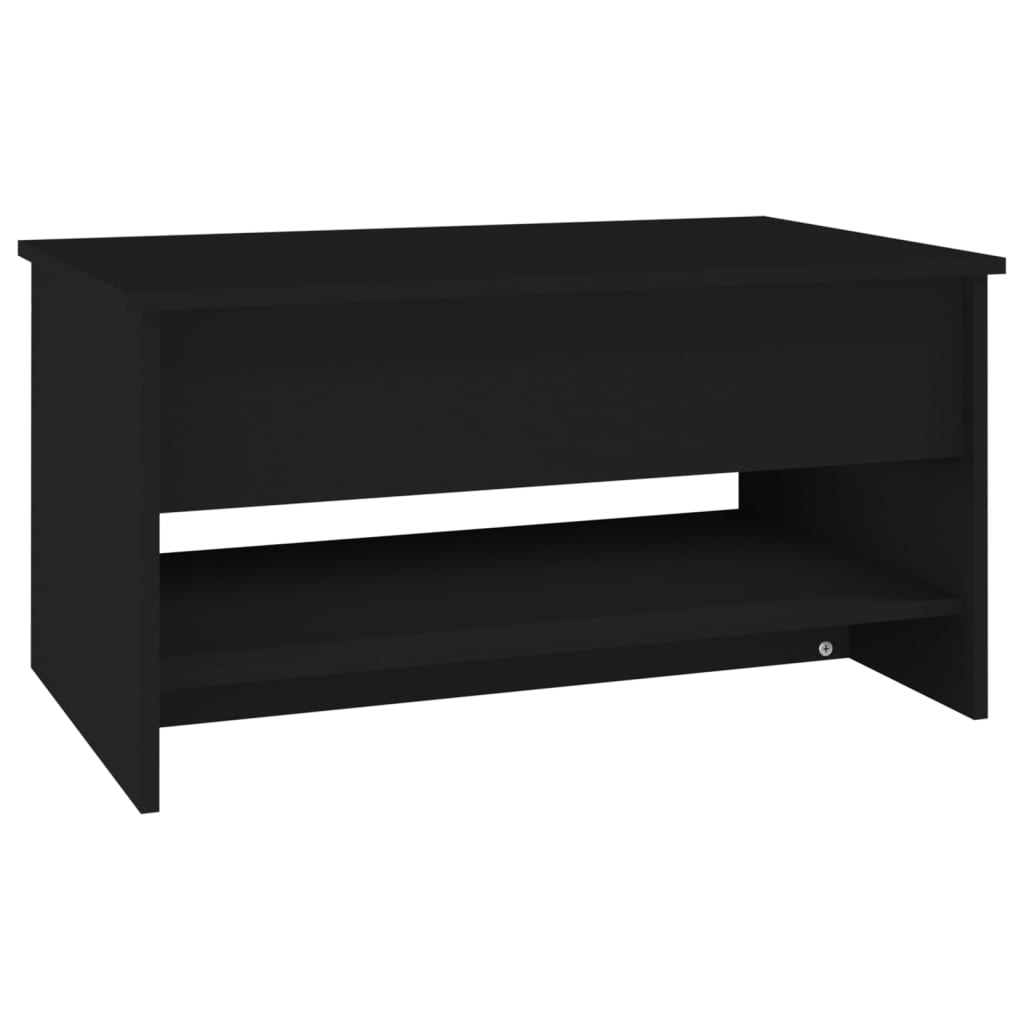 Tavolino da Salotto Nero 80x50x40 cm in Legno Multistrato - homemem39