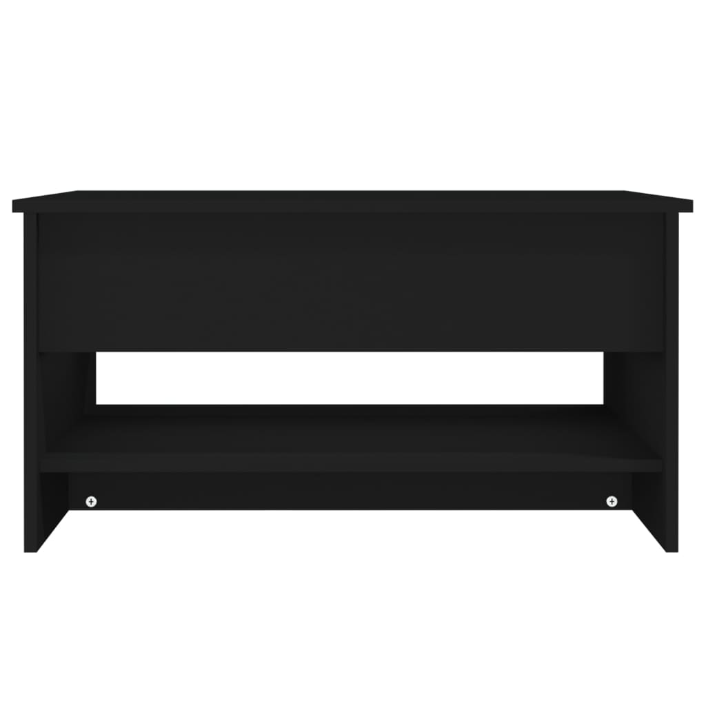 Tavolino da Salotto Nero 80x50x40 cm in Legno Multistrato - homemem39