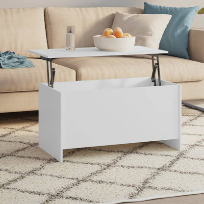 Tavolino da Salotto Bianco 102x55,5x52,5 cm Legno Multistrato - homemem39