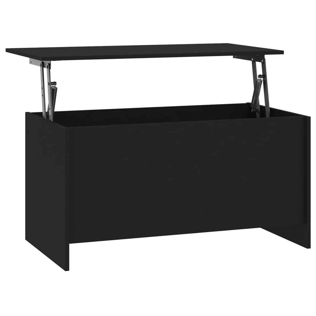 Tavolino da Salotto Nero 102x55,5x52,5 cm in Legno Multistrato - homemem39