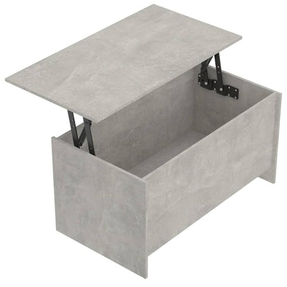 Tavolino Grigio Cemento 102x55,5x52,5 cm in Legno Multistrato - homemem39