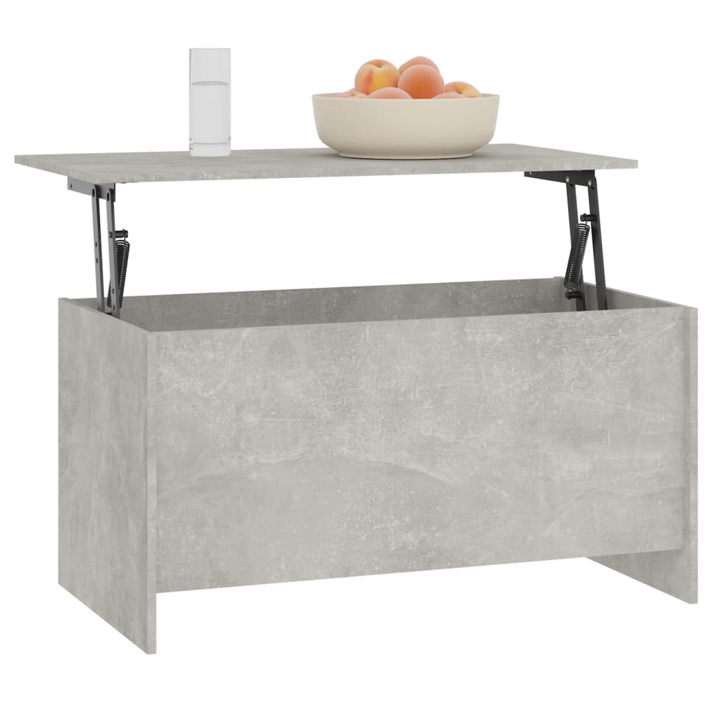 Tavolino Grigio Cemento 102x55,5x52,5 cm in Legno Multistrato - homemem39