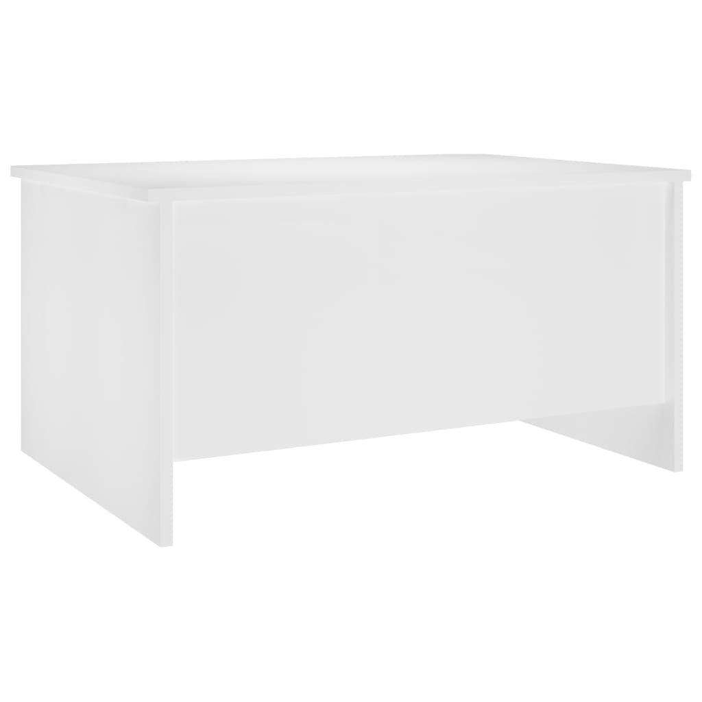 Tavolino da Salotto Bianco 80x55,5x41,5 cm in Legno Multistrato - homemem39