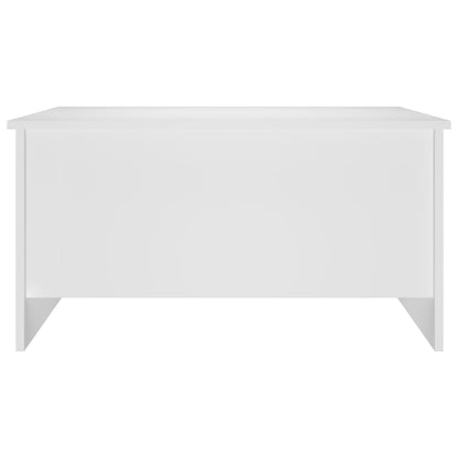 Tavolino da Salotto Bianco 80x55,5x41,5 cm in Legno Multistrato - homemem39