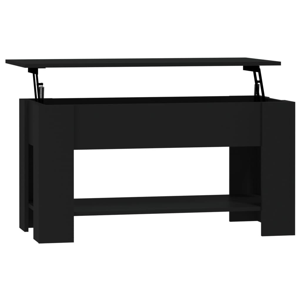 Tavolino da Salotto Nero 101x49x52 cm in Legno Multistrato - homemem39