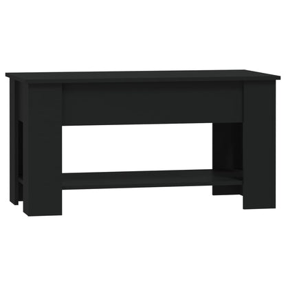 Tavolino da Salotto Nero 101x49x52 cm in Legno Multistrato - homemem39