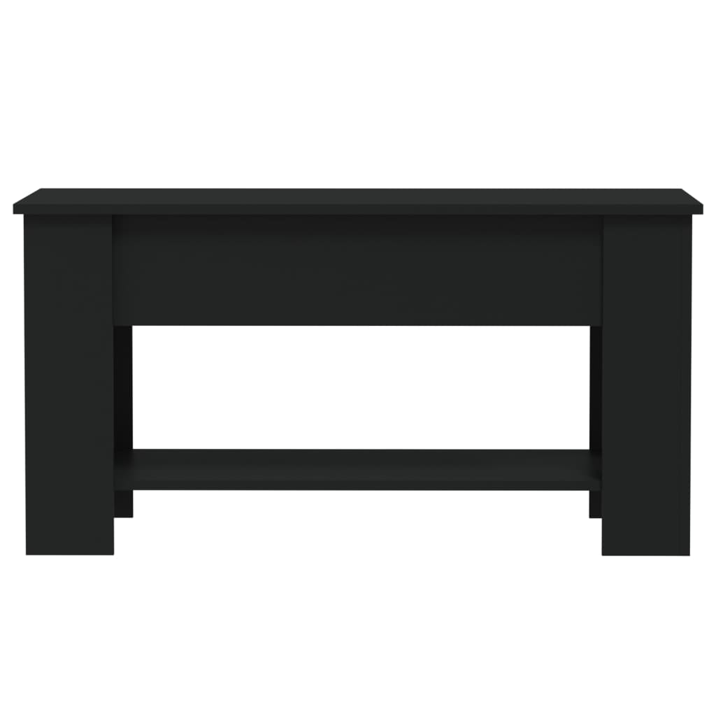 Tavolino da Salotto Nero 101x49x52 cm in Legno Multistrato - homemem39