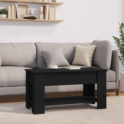 Tavolino da Salotto Nero 101x49x52 cm in Legno Multistrato - homemem39