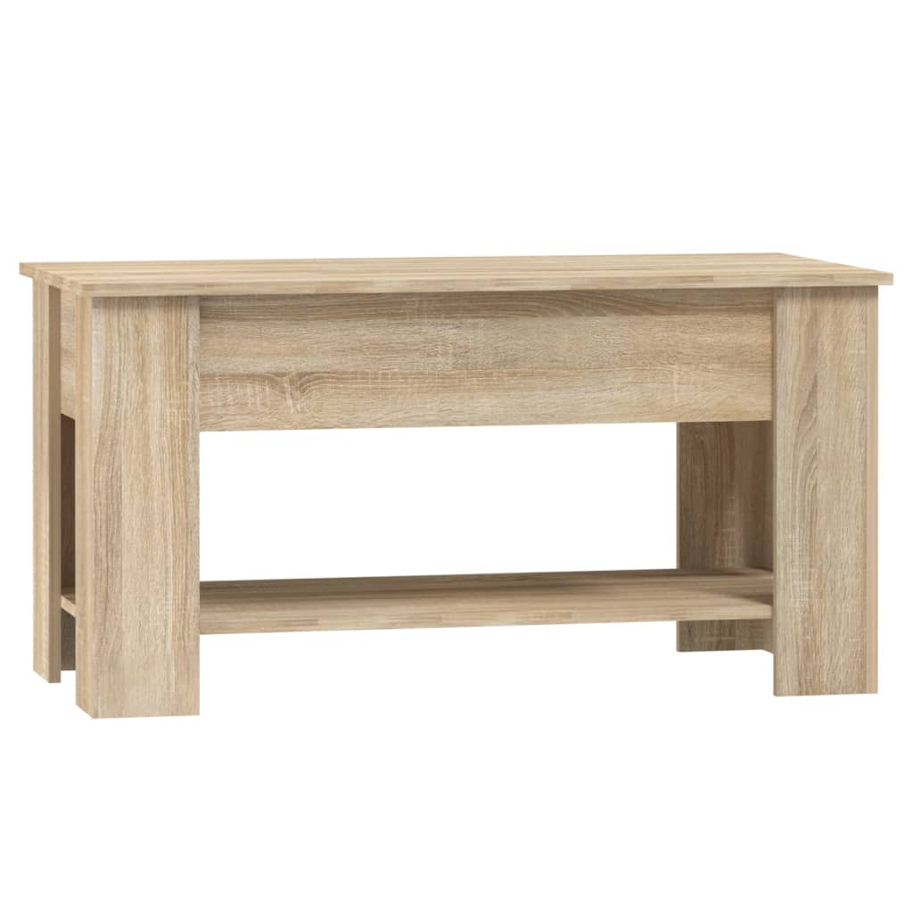 Tavolino da Salotto Rovere Sonoma 101x49x52cm Legno Multistrato - homemem39