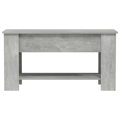 Tavolino Salotto Grigio Cemento 101x49x52 cm Legno Multistrato - homemem39