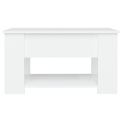 Tavolino da Salotto Bianco 79x49x41 cm in Legno Multistrato - homemem39