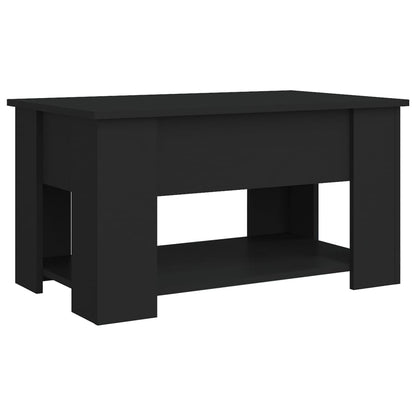 Tavolino da Salotto Nero 79x49x41 cm in Legno Multistrato - homemem39