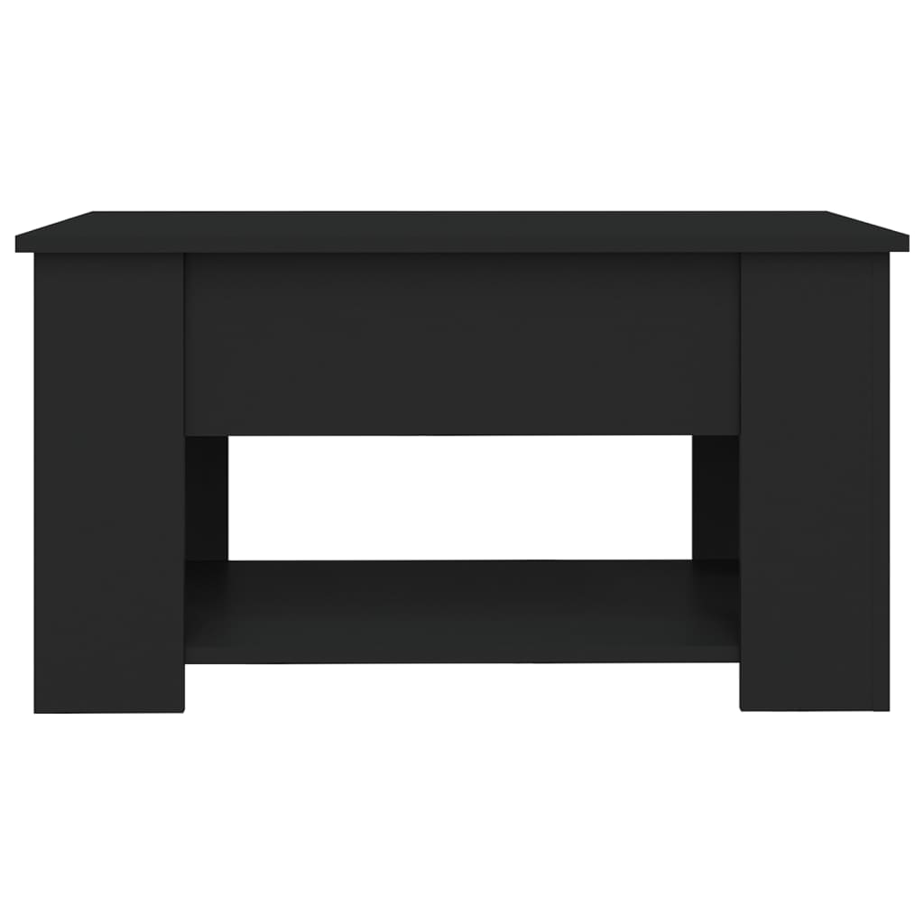 Tavolino da Salotto Nero 79x49x41 cm in Legno Multistrato - homemem39