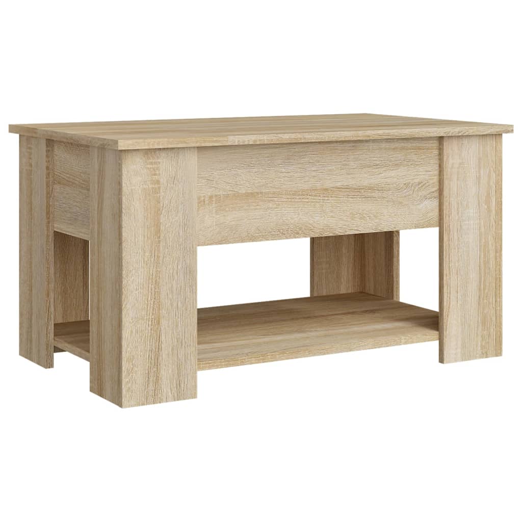 Tavolino da Salotto Rovere Sonoma 79x49x41 cm Legno Multistrato - homemem39