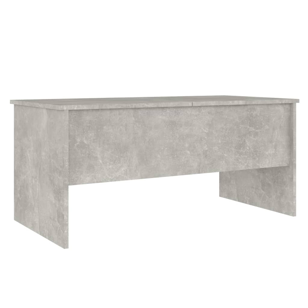 Tavolino Grigio Cemento 102x50,5x46,5 cm in Legno Multistrato - homemem39