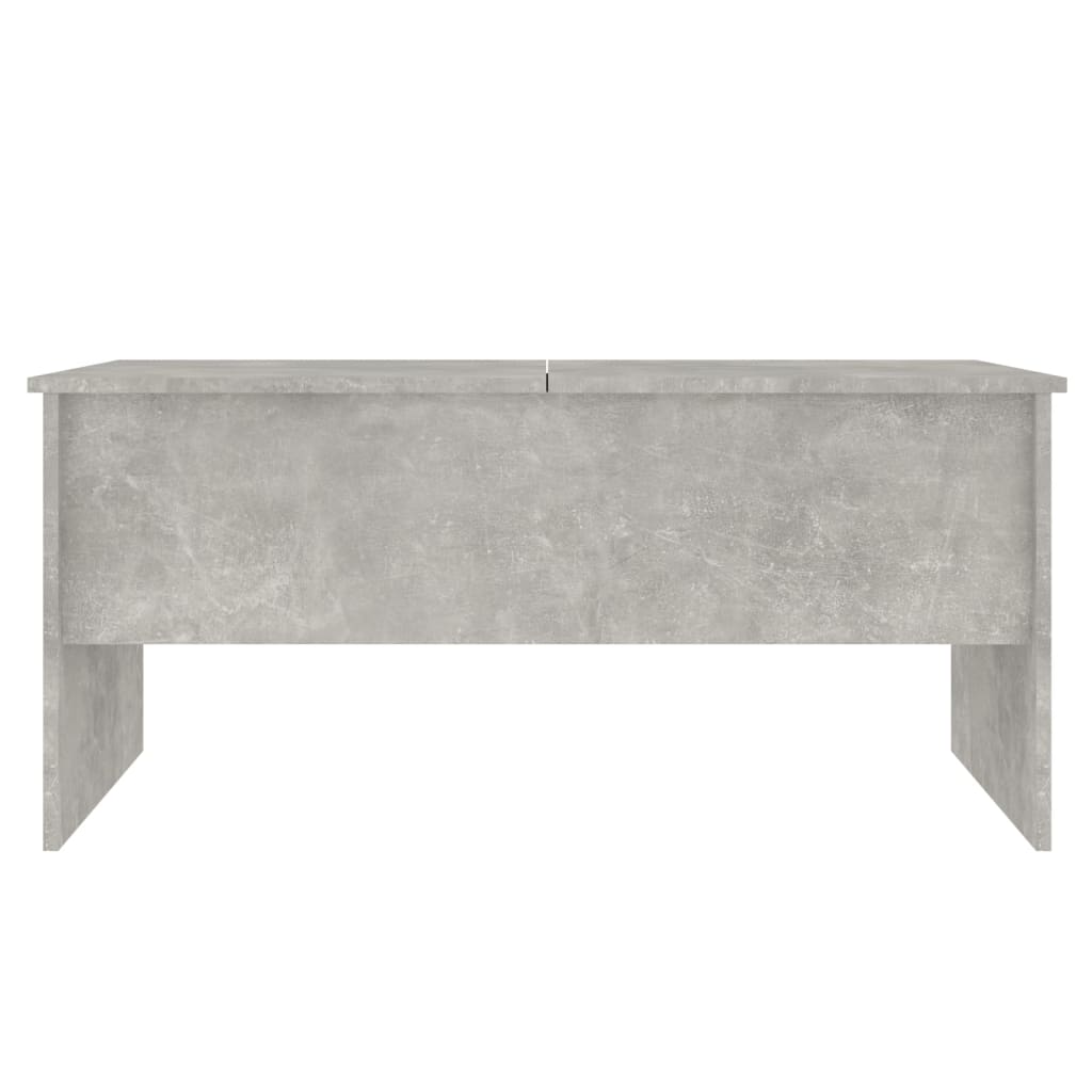 Tavolino Grigio Cemento 102x50,5x46,5 cm in Legno Multistrato - homemem39