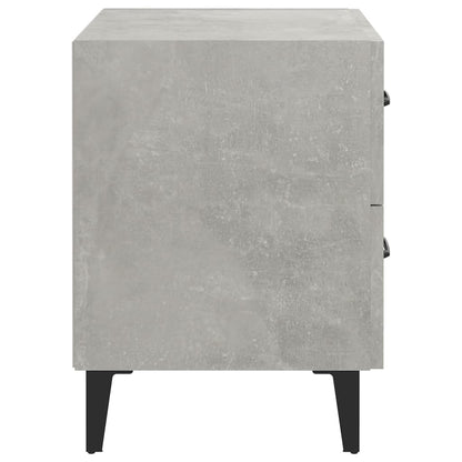 Comodini 2 pz Grigio Cemento 40x35x47,5 cm - homemem39