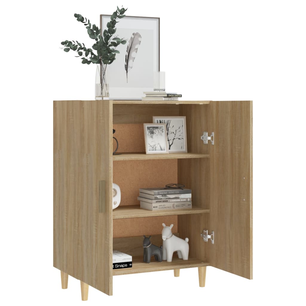 Credenza Rovere Sonoma 70x34x90 cm in Legno Multistrato - homemem39