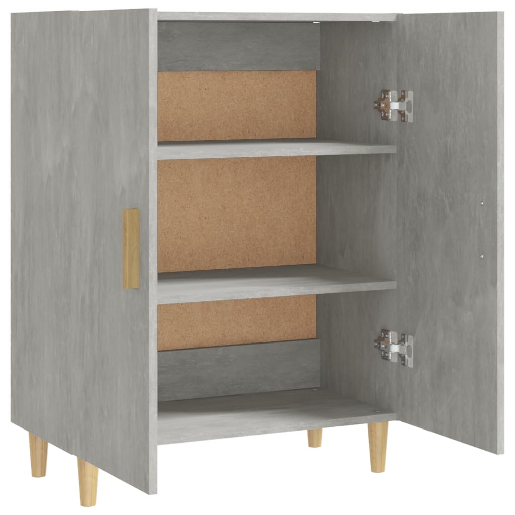 Credenza Grigio Cemento 70x34x90 cm in Legno Multistrato - homemem39