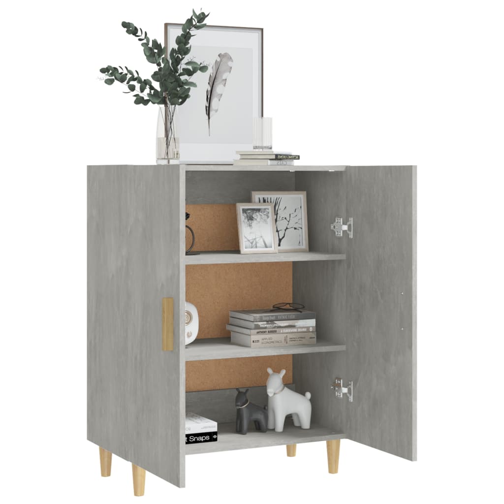 Credenza Grigio Cemento 70x34x90 cm in Legno Multistrato - homemem39