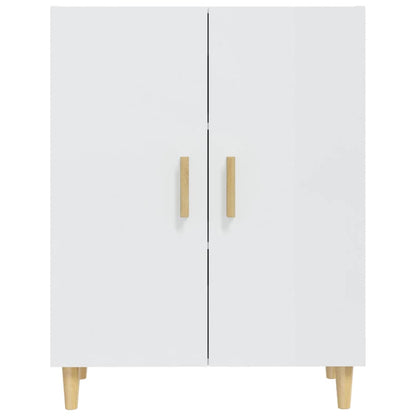 Credenza Bianco Lucido 70x34x90 cm in Legno Multistrato - homemem39